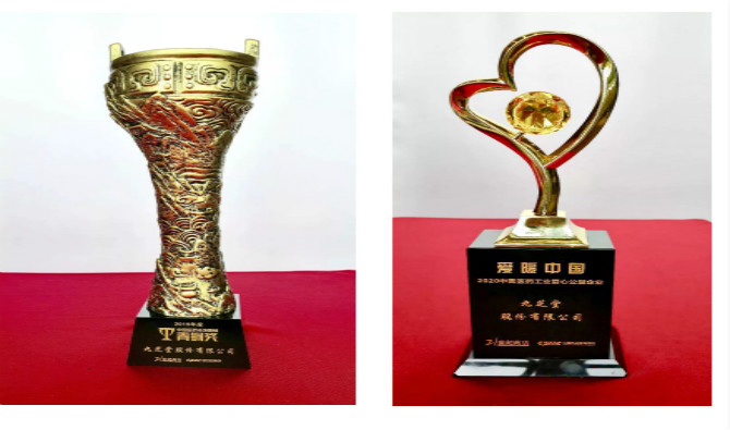 熱烈祝賀九芝堂榮獲2019年度中國醫藥市場營銷青銅獎，與“愛暖中國——2020中國醫藥工業愛心公益企業”稱號！