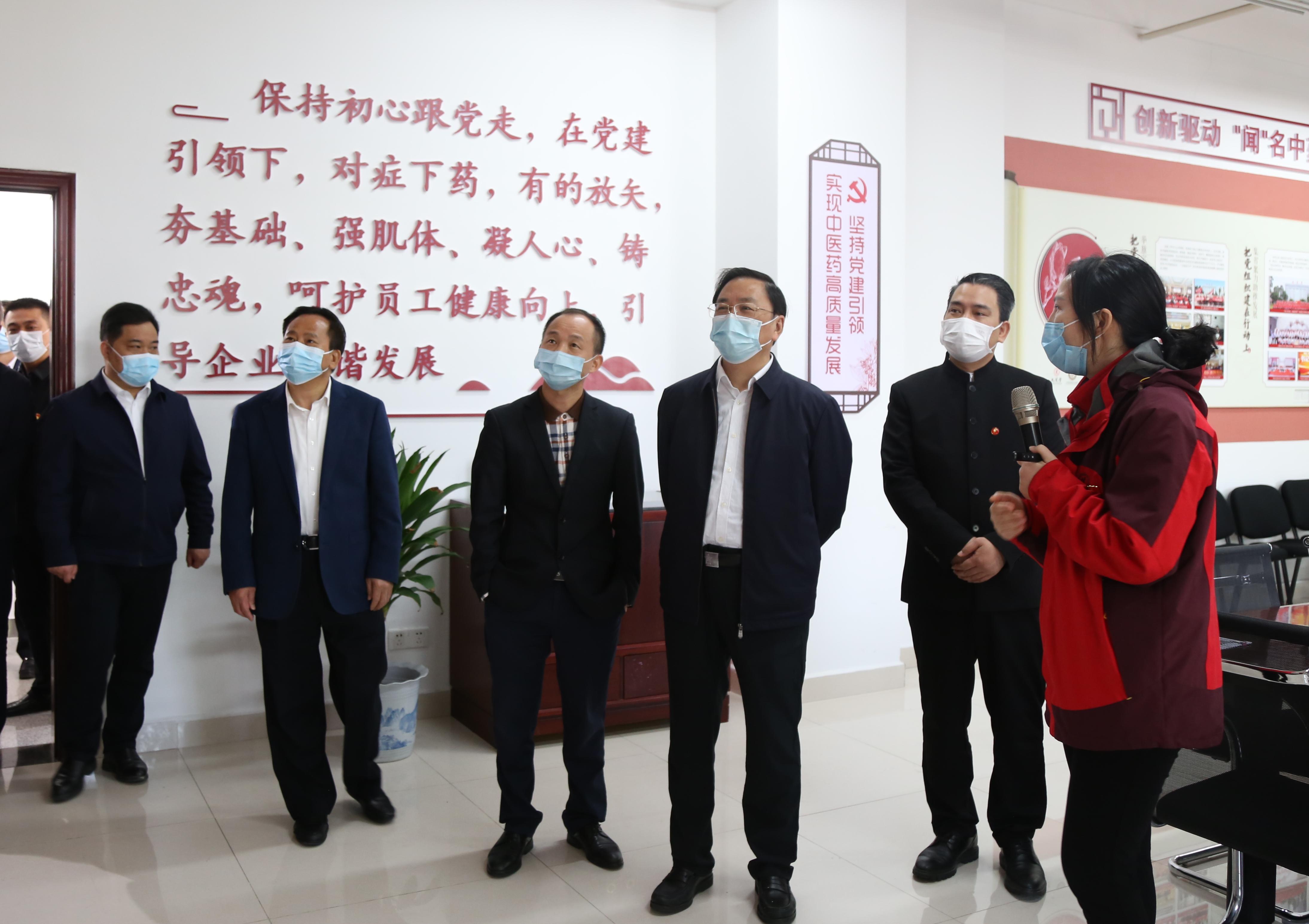 長沙市委常委、湖南湘江新區(qū)黨工委副書記、管委會(huì)主任譚勇帶隊(duì)赴九芝堂考察交流